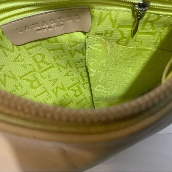 Lamarthe Leather shoulder Bag chain strap accent made in Italy - Picture 7 of 9